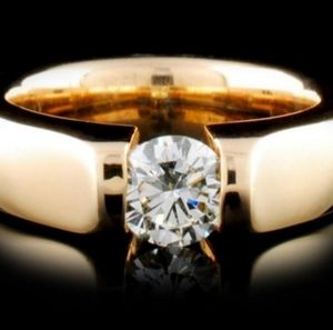 14K Yellow Gold 0.42ctw Diamond Ring Estate Sale